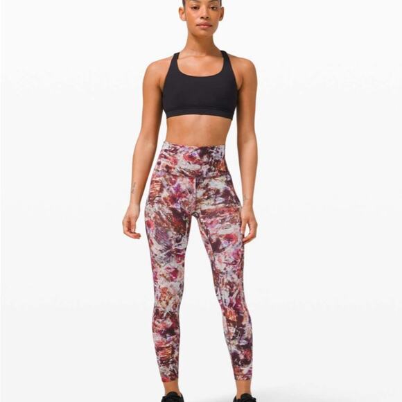 Lululemon Wunder Train High-Rise Tight 25" Urbantricity Multi W5CQOS red purple - Picture 8 of 8